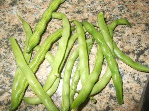 mature green beans